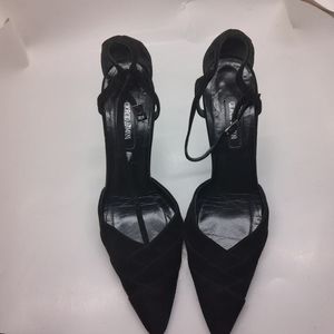 Giorgio Armani Suede Doorway Pumps